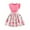 Hot Pink#01, variant on Favoffer Summer Girls Multicolor Floral Butterfly Print Elegant Dress Flutter Sleeve Round Neck Fit & Flare Princess Dress Casual Party Home Travel 5-10Y