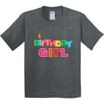thumbnail image 3 of Inktastic Birthday Girl Letters Youth T-Shirt, 3 of 5