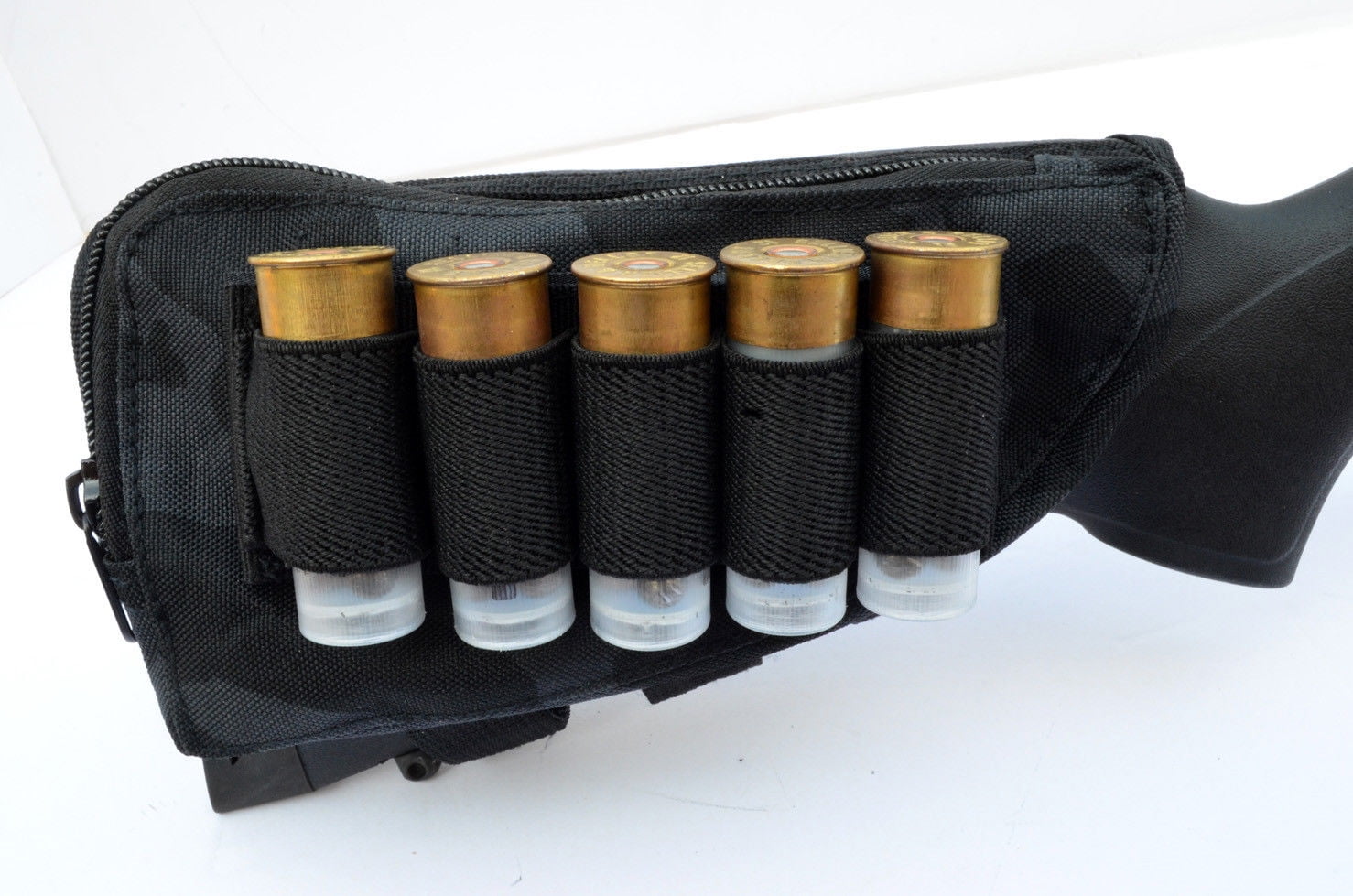 Buttstock Shotgun Rifle shell holder & Cheek Rest Pouch URBAN Camouflage