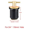 thumbnail image 6 of Boat Plug 3/4"""""""" or 1-1/4"""""""" Snap Drain Plug 19mm 32mm Hole Canoe - Brass 19mm standard, 6 of 8