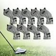 thumbnail image 6 of Waterproof Golf Cue Head Covers, Golf Cue Protector, Mallet Putter Wedges, Thick Wrapped Equipment, Putter Cue Headcover for Beginners 9pcs Iron Cue Grey, 6 of 10