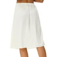 Mufeng Women's Half Slip Short/Long Petticoat Underskirts Satin Slip