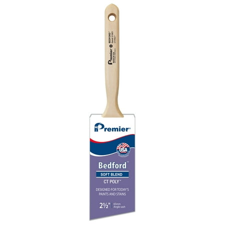 2.5 in. Bedford CT Poly Angle Sash Household Paintbrush, Polyester