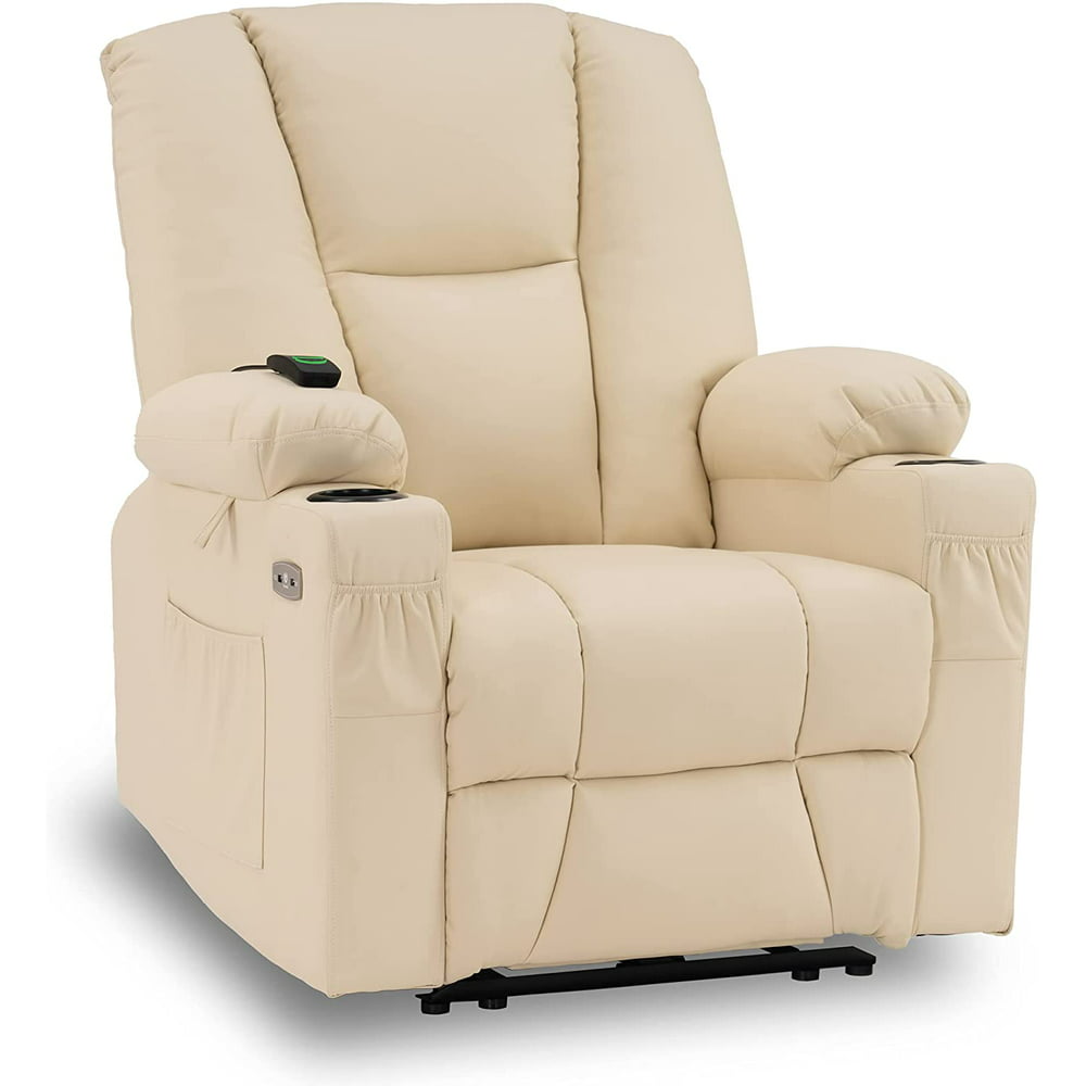 Mcombo Electric Power Recliner Chair with Massage & Heat, Extended ...