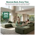 thumbnail image 4 of BEHOST 140" Oversized Modular Sectional Sofa, Boneless Couch for Living Room, No Assembly, Green, 4 of 9