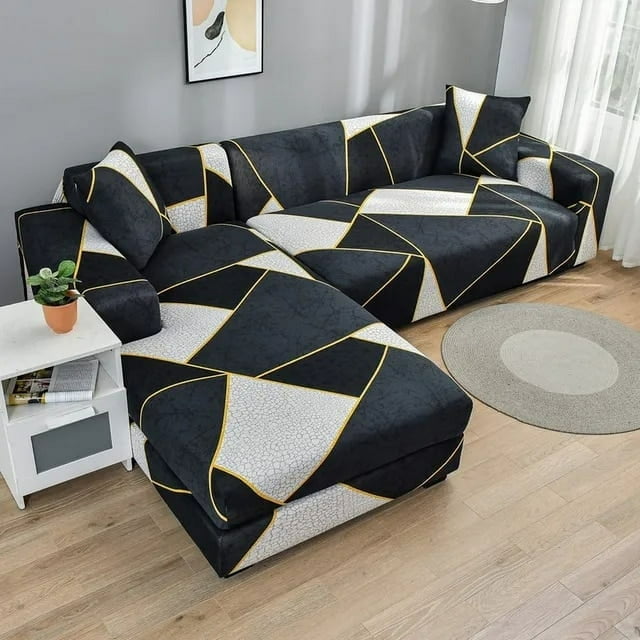 Sectional Sofa Covers Stretch Couch Slipcovers for L Shape Sectional Couch Chaise Sofa Furniture Protector Covers