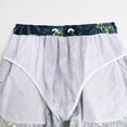 thumbnail image 4 of IROINNID On Sale Surf Shorts for Men Hawaiian Shorts Elastic Waist Drawstring Pocket Slim Fit Capri Beach Pants Home Holiday Surfing Pants Shorts,Yellow, 4 of 8