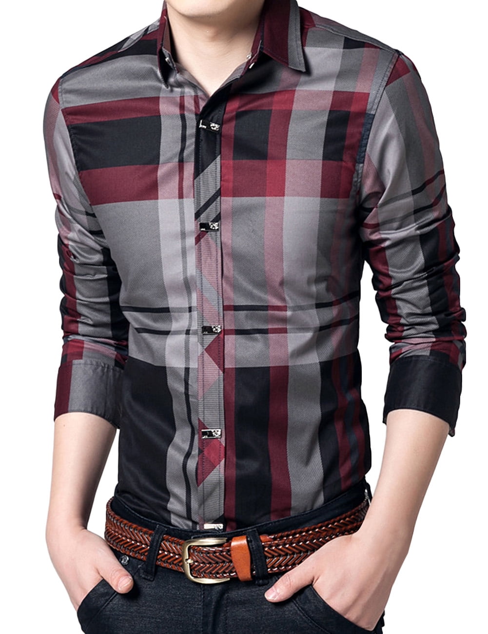 Dear Earth Baby Snap Down Organic Cotton Light Flannel Plaid Shirt 0-24 Months