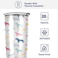thumbnail image 4 of SKYSONIC Colorful Dogs 20 oz Stainless Steel Insulated Mug, Double Vacuum Insulated Travel Mug with Lid and Straw, 4 of 7