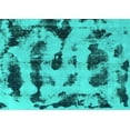 thumbnail image 1 of Ahgly Company Indoor Rectangle Abstract Turquoise Blue Modern Area Rugs, 8' x 10', 1 of 4