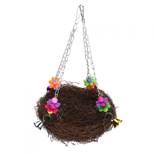Parrot Swing Toy,Parrot Chewing Climbing Hanging Bird Hanging Nest Bird Rattan Nest High-Precision Functionality
