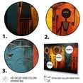 thumbnail image 3 of Designart "African Tribal flow VII" African Tribes Floater Framed Wall Art Living Room, 3 of 7