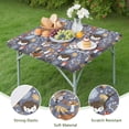 thumbnail image 4 of Cute Hedgehogs and Forest Animals Pattern Square Fitted Tablecloth with Elastic Edge,Square Table Cover,Washable Elastic Table Cover for Home Kitchen Party Decor 36"x36", 4 of 6