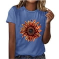thumbnail image 1 of Camisetas de Manga Corta para Mujeres de Longitud Regular de Poliéster Sólido, Camiseta de Fiesta de Mayo Y Blusa Del Festival para la Primavera Y el Verano, 1 of 3
