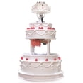 thumbnail image 2 of Raindrops White Plastic Mini Pillars for Cakes 8pcs, 2 of 8
