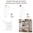 thumbnail image 6 of VEANERWOOD Farmhouse Shoes Cabinet With 2 Flip Drawers, Shoe Rack Organizer For Entryway,White, 6 of 12