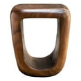 thumbnail image 1 of Uttermost Loophole Coastal Solid Wood Accent Stool in Brown Finish, 1 of 9