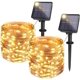 thumbnail image 1 of Cadena de luces LED flexibles, resistentes al agua, que funcionan con pilas, para decoración de dormitorios y exteriores, longitud de luz de 12 m + cable de 1,8 m, 2 interruptores (encendido/apagado,, 1 of 5