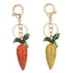 thumbnail image 3 of Llavero de cristal Bling Bolsa Llavero colgante de coche Llave de coche de Rábano naranja, 3 of 9
