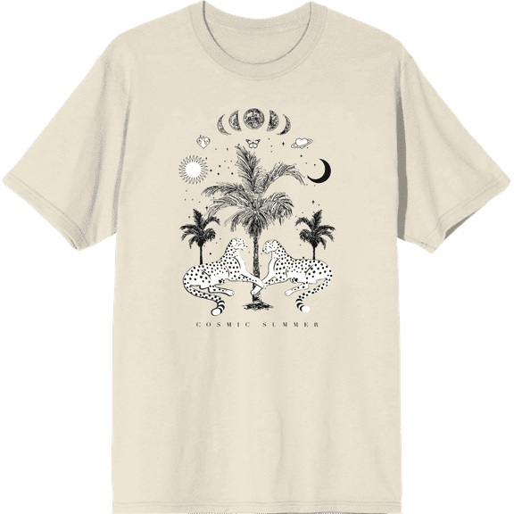 Cosmic Summer Adult Short Sleeve Tee-XL-Off-White