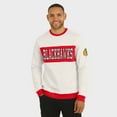 thumbnail image 4 of Men's Darius Rucker Collection by Fanatics  Cream Chicago Blackhawks Colorblock Pullover Sweatshirt, 4 of 6
