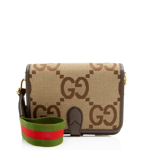 Pre-Owned Gucci Jumbo GG Canvas Mini Messenger