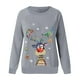 thumbnail image 4 of ICHUANYI Liquidación Navidad Moda Mujer Casual Manga Larga Impreso Señoras Sudadera Tops ICHUANYI WER2023082203311, 4 of 4