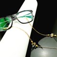 thumbnail image 2 of 1 Unidad Cadenas de Metal Colgar de Cuello para Gafas de terre Lectura dorado, 2 of 9