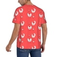 thumbnail image 2 of KLL Cartoon Rooster for Men's Baseball Shirts,Short Sleeve Casual Shirts Button Down Shirt for Men Beach Summer Wedding Shirt-4X-Large, 2 of 7