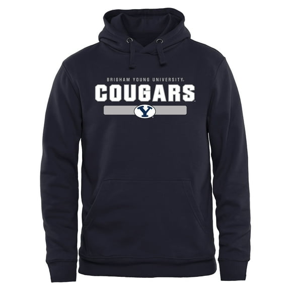 Navy BYU Cougars Team Strong Pullover Hoodie