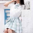thumbnail image 6 of Japanese Uniform South Korea School JK UniformS Student Seifuku Blouse Pleated Skirt Tie Full Set Girl Plaid Skirt Sailor Fuku, 6 of 6