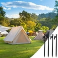 thumbnail image 1 of Xihbxyly Estacas de Acero para Camping, con Rosca para Una Fácil Inserción, Agarre Seguro para Césped, Grava y Arena, Multiusos para Tiendas de Campaña, Toldos y Cenadores, Paquete Familiar de 4, 20, 1 of 7