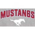 thumbnail image 2 of Men's Ash SMU Mustangs Proud Mascot T-Shirt, 2 of 2