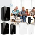 thumbnail image 5 of Nkmbld Wireless Doorbell Chime Kit, Doorbell Wireless Door Chime Doorbell 1 Plugin Receivers 200M Long Range Weatherproof Elderly Pager, Black, 5 of 9