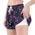 thumbnail image 4 of FORMRS Womens Swim Shorts Mesh Liner Quick Dry Casual Beach Board Bottom with Pockets, Sizes S-2XL, Roses and Pearls, 4 of 9