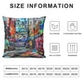 thumbnail image 5 of Sheronv Graffiti Graphic Decorative Cushion Throw Pillow Cover for Home Couch Living Room Bed Sofa Car Bedroom Aesthetic Decorative 1PC 18x18in, 5 of 5