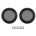 thumbnail image 1 of 2PCS 4inch Metal Audio Speaker Covers Protective Decorative Circle Mesh Cover Black+Black, 1 of 8
