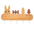 thumbnail image 1 of EIMELI No Drilling Wooden Key Holder Reusable Key Organizer Racks for Kitchen Bathroom Hallway, 1 of 2