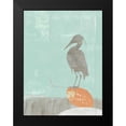 thumbnail image 2 of Goldberger, Jennifer 15x18 Black Modern Framed Museum Art Print Titled - Heron Collage I, 2 of 5