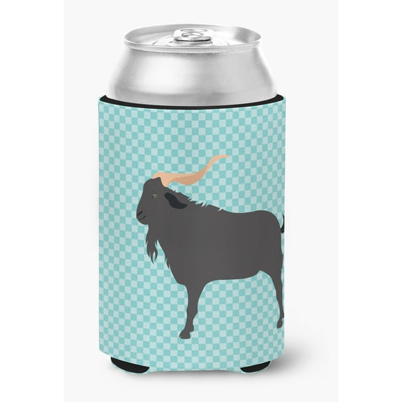 Carolines Treasures BB8056CC Verata Goat Blue Check Can or Bottle Hugger