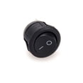 thumbnail image 2 of 5x Small Round On/Off Rocker Switches 12VDC SPST 250V 3A Hole Size 5/8" Diameter, 2 of 8