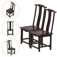 thumbnail image 3 of 2 Pcs Modèles de Chaises Maison de Poupée Miniature Chaise Miniature Vintage Meubles Décor, 3 of 8