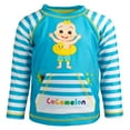 thumbnail image 3 of CoComelon JJ Toddler Boys Rash Guard and Swim Trunks Outfit Set Infant to Toddler, 3 of 5