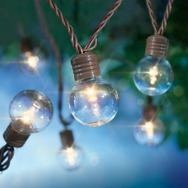 Mainstays 100Count Plastic LED Globe Outdoor String Lights