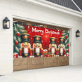 thumbnail image 5 of 1 piece, Christmas garage door decoration, large banner for garage door cover, background for Christmas outdoor party photography, garage door mural (157.48 x70.87 inches), 5 of 6
