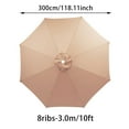 thumbnail image 2 of Housse de Protection, 8 Nervures Remplacement de Parasol 10 Pieds Toile de Remplacement pour Parasol de Jardin Extérieur, Décoration Intérieure, 2 of 8