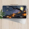 thumbnail image 2 of 1 Pcs 2D Flat License Plate Covers & Frames, Halloween Night For Decorative Front, Waterproof For Decoration Aluminum License Plate Covers & Frames Cover For Men Women, 12" X 6", 2 of 6