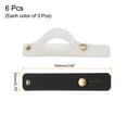 thumbnail image 2 of Uxcell 6 Pcs Phone Loop Finger Holder Silicone Phone Strap Grip Holder for Most Smartphones Black,White, 2 of 6