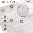thumbnail image 4 of Cortinas de ducha resistentes al moho, cortinas impermeables de EVA, azules, 4 of 5
