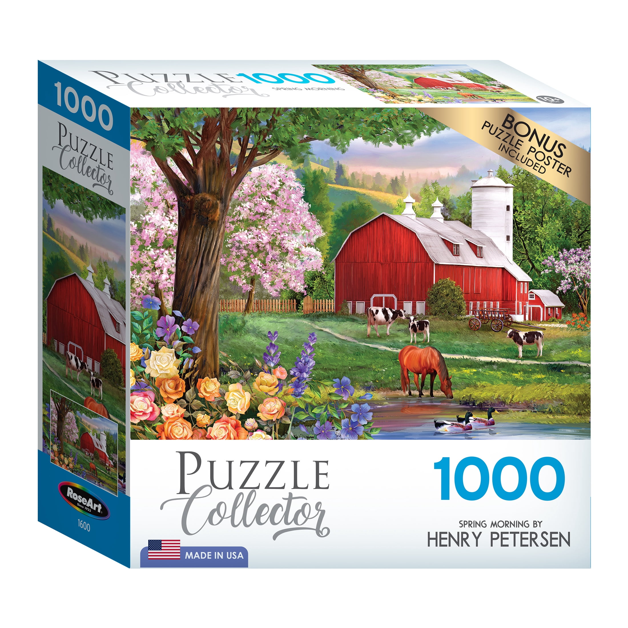 RoseArt Puzzle Collector 1000-Piece Spring Morning Jigsaw Puzzle